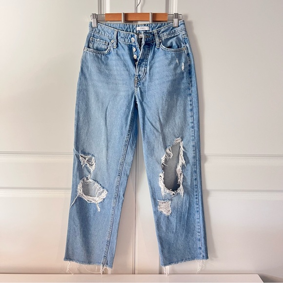 Forever 21 Distressed Boyfriend Jeans - Size 24 - Picture 2 of 11